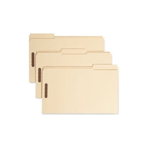 Smead Smead, TOP TAB 2-FASTENER FOLDERS, 1/3-CUT TABS, LEGAL SIZE, 11 PT. MANILA, 50PK 19547 - main
